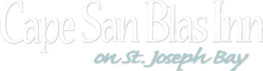 Logo for Cape San Blas Inn on St. Joseph Bay.